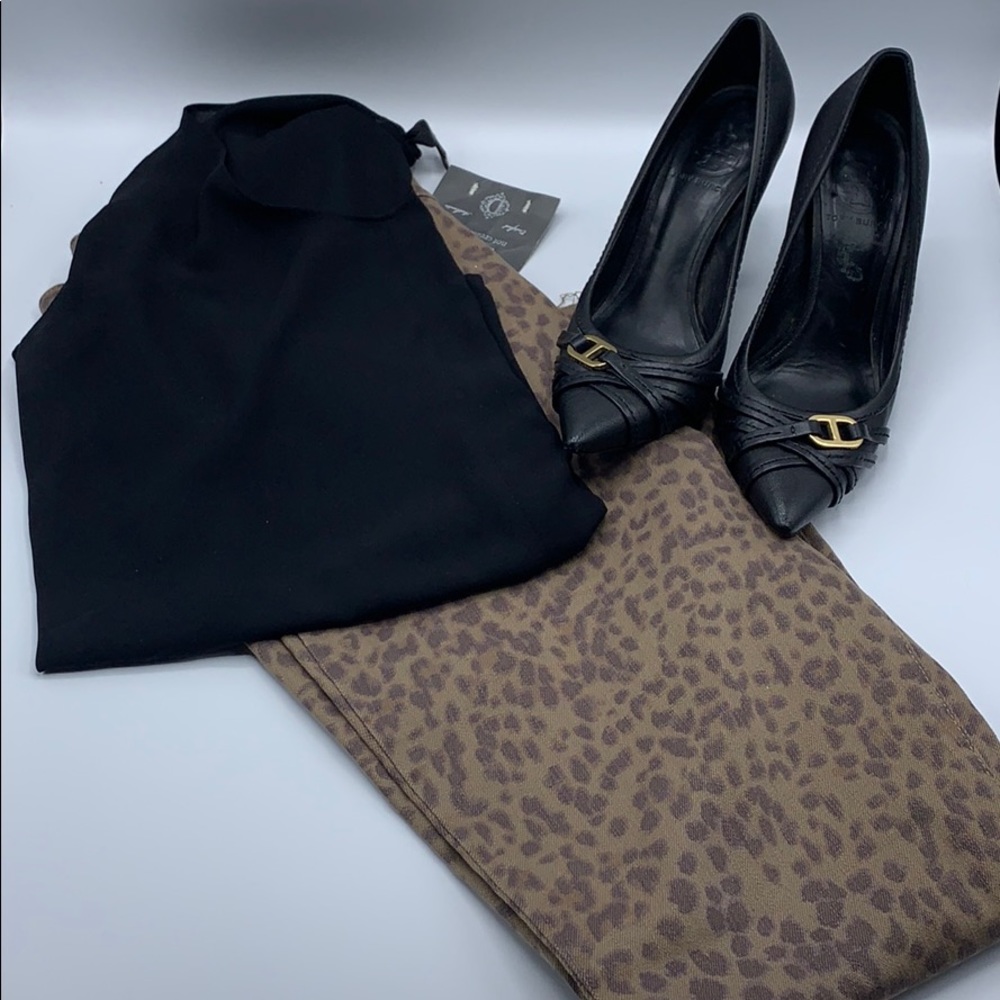 Democracy animal print high rise skinny jeans